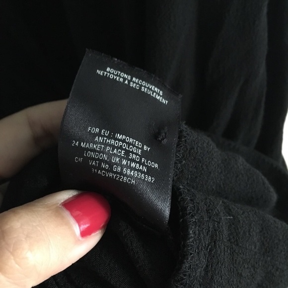 MAEVE ANTHROPOLOGIE BLACK WORK DRESS SIZE 4 - Picture 8 of 8